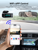 ADINKAM Enregistreur vidéo 4K, caméra embarquée double objectif avant/arrière, Wi-Fi intégré, vision nocturne WDR, moniteur de stationnement, enregistrement en boucle