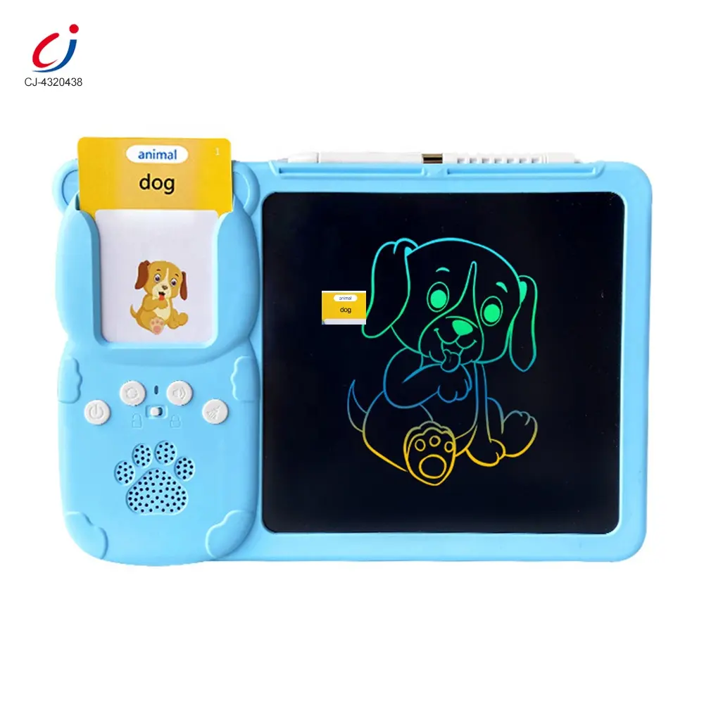 Chengji flash card lerngerät spielzeug für frühe intelligente kinder farbbildschirm LCD schreibplatte wörter lernmaschine