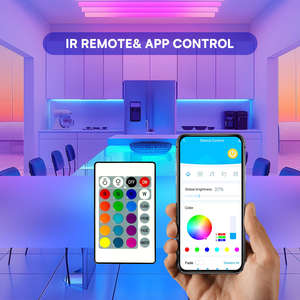 Tira de Luces LED RGB 2835 de 15 Metros en Oferta, Controlada por Bluetooth, Control Remoto de 24 Teclas, Decoración del Hogar, Cuerpo de Lámpara de Cobre, Modo de Control por Aplicación de 100 m - Product Image 5