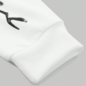 เสื้อยืดคอตตอนผู้ชายไซส์ใหญ่สั่งทำขายส่ง สีขาว แขนยาวสองชั้น พิมพ์ลายซิลค์สกรีน เสื้อยืดทรงหลวม - Product Image 4