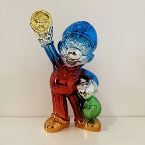 Oferta Especial: <span class=keywords><strong>Nueva</strong></span> Estatua <span class=keywords><strong>de</strong></span> <span class=keywords><strong>Mario</strong></span> <span class=keywords><strong>Bros</strong></span> en Cromo para Decoración <span class=keywords><strong>de</strong></span> Arte Pop, Figura para Monopoly, Artesanía en Resina - Product Image 2