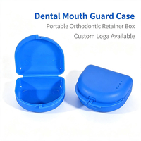Boîte à prothèses dentaires carrée en plastique, étui de rangement pour protège-dents, conteneur pour voyage – Vente en gros directe usine OEM ODM
