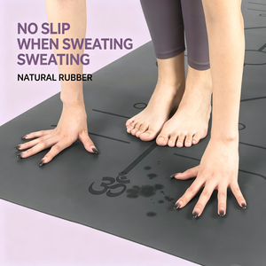 <span class=keywords><strong>Tapis</strong></span> de <span class=keywords><strong>yoga</strong></span> en caoutchouc naturel PU durable antidérapant, épaisseur 5 mm, <span class=keywords><strong>avec</strong></span> sangle de transport, design pliable pour le fitness, le remodelage corporel et la danse - Product Image 2