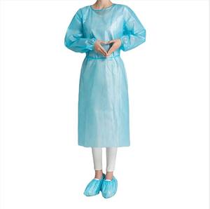 Robe jetable d'isolement blouse médicale imperméable PP + PE avec certification CE - Product Image 5