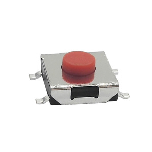 สวิตช์ SMD ขนาด 6*6*4.3 มม. สวิตช์แบบกด 4 ขา สีแดง - Product Image 2