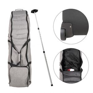 BSCI factory 2023 Hot Sale Golf Travel Storage <b>Bag</b> Cover Portable Black Golf Travel Carry <b>Bag</b> With <b>Wheels</b> - Product Image 4