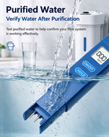 Testeur numérique de TDS 0-9990ppm, testeur d'eau portable avec fonction de maintien de la valeur, adapté à l'eau potable, aux piscines, etc.