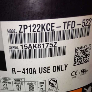 คอมเพรสเซอร์อุตสาหกรรม HYZL รุ่น ZP122KCE TFD 522 R410A ใช้สำหรับอุปกรณ์ทำความเย็นเท่านั้น - Product Image 1