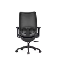 Chaise de bureau ergonomique pour ordinateur Chaise de direction design moderne avec dos en maille importé et chaise pivotante en mousse moulée