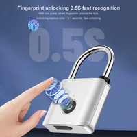 IP65 Waterproof Outdoor Office Cabinet Lock Biometric Fingerprint Security Door with Padlock Drawer Smart Lock OEM ODM Support