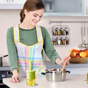 3 Color Option Multifunctional 2 in 1 Kitchen Cook Oil Pot <b>Bottle</b> Container <b>Brush</b> - Product Image 2