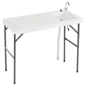 Ty <span class=keywords><strong>2025</strong></span> xách tay cá phi lê săn bắn làm sạch cắt Cắm Trại Dã ngoại làm vườn ngoài trời gấp bảng với bồn rửa vòi nước - Product Image 3