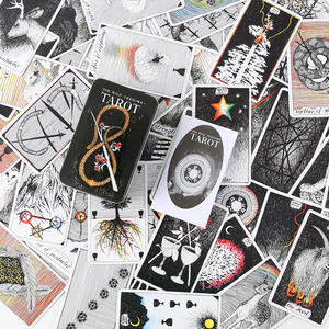 ترقية بطاقات التاروت برقائق ذهبية على سطح السفينة علبة حديدية فاخرة لتعبئة بطاقات التارو بطاقات أوراكل مع كتاب دليل ورقي - Product Image 5