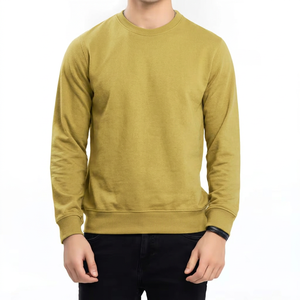 เสื้อสเวตเชิ้ตผู้ชายผ้าฟลีซคอตตอน 100% ระบายอากาศได้ดี พร้อมโลโก้ด้านหน้าแบบกำหนดเอง วัสดุทนทาน แห้งเร็ว และดีไซน์รักษ์โลก - Product Image 2
