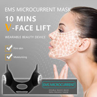 Soins de la peau du visage beauté peau visage sculptant anti-rides microcourant dispositif de tonification du visage masque de lifting