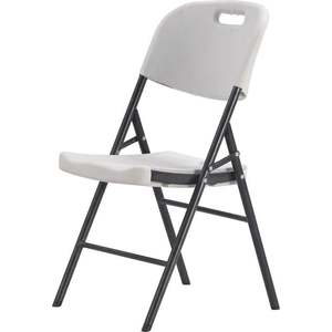 Wholesale top china furniture tables and chairs white resin folding chair plastic outdoor Manufacturer