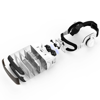 Casque de réalité virtuelle VR SHINECON Support de lunettes 3D 4.7-6.53 pouces Casques VR Lunettes pour la télévision, les films et les jeux vidéo