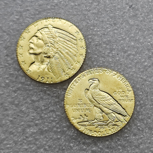 Pièces de monnaie commémoratives de 5 dollars des États-Unis de 1907 à 1929, « Indian Head - Quarter Eagle », cadeaux, décoration de la maison - Product Image 4