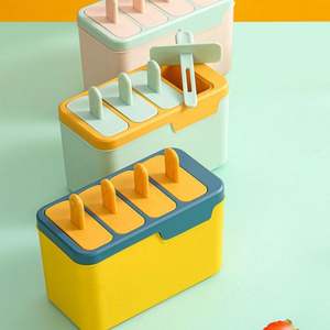 4 Compartment DIY Portable Sustainable Freezer Safe <b>Ice</b> Mold Easy Release Silicone <b>Ice</b> <b>Cream</b> Maker Eco-Friendly <b>Ice</b> <b>Cream</b> - Product Image 6