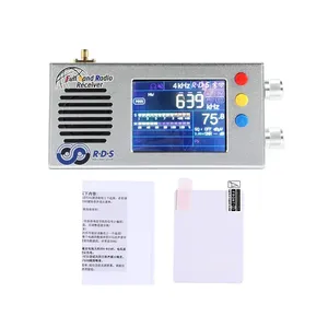 Tef6686 băng tần đầy đủ FM/MW/sóng ngắn HF/LW Radio Receiver + 3.2inch LCD + Pin 5000mAh + Vỏ kim loại + loa + ăng ten - Product Image 1
