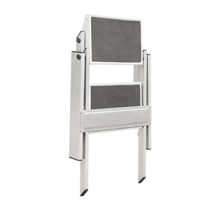 Escabeau pliable portable à 2 marches en aluminium avec plateforme large antidérapante pour la maison, le bureau et l'entrepôt - Product Image 4