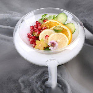 Cuenco transparente doble creativo para fumar, vajilla de hielo seco, cuenco de cristal para el estado de ánimo, Hotel <span class=keywords><strong>Club</strong></span>, gastronomía Molecular, artículos gourmet - Product Image 2