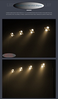 Lumière de surface à 4 yeux cob public led 200w Wedding bar performance live fill light projection light