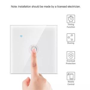 Glomarket Công Tắc Không Dây Tuya ZigBee Phiên Bản Mới Điều Khiển Từ Xa Thông Minh EU 1/2/3/4 Cảm Ứng Bằng Kính Với Alexa Google Điều Khiển Bằng Giọng Nói - Product Image 5
