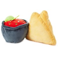 Ensemble de jouets en peluche pour animaux de compagnie, chips et salsa, adorables poupées en peluche en forme de chips de tortilla et de bol de salsa, jouet interactif pour chiens et chats