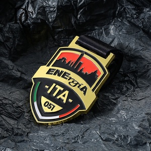 Promotion de la médaille du club de sport chinois, trophée en métal plaqué or personnalisé, médaille et plaques - Product Image 3