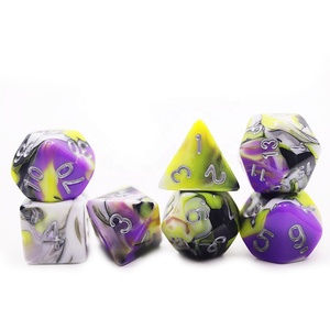Juego de dados poliédricos acrílicos DND personalizados a granel al por mayor, precio de fábrica, dados al por mayor, dados para juegos DND a precio de fábrica - Product Image 4
