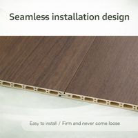 Panneau mural en fibre de bois de bambou écologique, classe B1, revêtement intérieur stratifié PVC ignifuge pour maison et hôtel