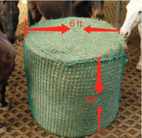 Filets à foin pour chevaux à prix d'usine, filets à foin pour gros balles, filets à foin à alimentation lente pour chevaux, filets à foin Shenzhen Ningbo pour chevaux