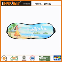 Masque pour les yeux Hang Loose Shaka Sign, motif tropical hawaïen, masque de sommeil bloquant la lumière pour les voyages et les siestes