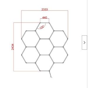 Super Bright LED IP65 Étanche En Aluminium Lavage De Voiture Et Beauté Lumière 220V Sans Poussière Auto Réparation <span class=keywords><strong>Garage</strong></span> Travail Station Lumière - Product Image 3