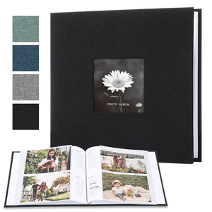 Wenshun 6 pollici Album fotografico libro semplice lino regalo creativo con copertura in tessuto di alta qualità 200 <span class=keywords><strong>foto</strong></span> capacità di <span class=keywords><strong>archiviazione</strong></span> - Product Image 6