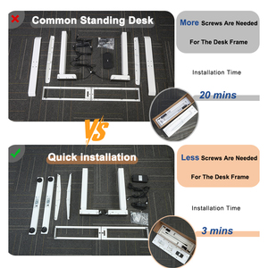 Nhanh chóng cài đặt thiết kế thông minh Chiều cao có thể điều chỉnh máy tính bàn điện có thể điều chỉnh thường vụ bàn với 80*50 mét lớn nâng cột - Product Image 3