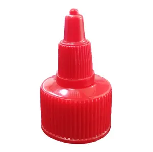 24 20 18 28/410 plastic long nozzle pointed mouth twist top cap for glue bottle pp plastic twist top lids
