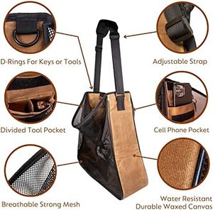 Bolsa de recolección de frutas grande de muestra gratis, bolsa de almacenamiento de delantal de jardín de cosecha ajustable para cosechar verduras frutas grandes manzana - Product Image 6