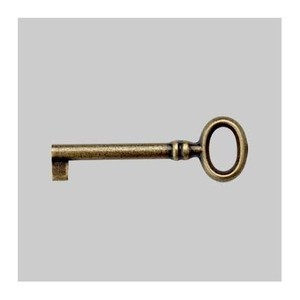 CHIAVE PER MOBILI '33718' 24x69 mm - Ottone Anticato - Product Image 2
