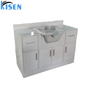 Promotion : Bac de lavage de luxe en plastique pour cheveux, avec armoire intégrée, portable pour salon - Product Image 1