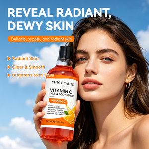 CHIC BEAUTE Sérum AHA Vitamine <span class=keywords><strong>C</strong></span> Rétinol Anti-âge Anti-rides Éclaircissant Alpha Arbutine Acide Hyaluronique Niacinamide pour le Corps et le Visage - Product Image 3