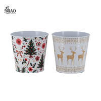 Pot de fleurs moderne de style vintage, décoration intérieure et extérieure, décoration de Noël, métal enduit de poudre, suspendu pour centre commercial