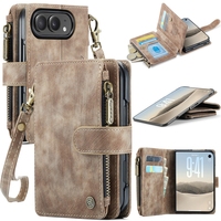 Casing iPhone Duo Caseme C30 Flip Magnetik Kulit PU Dompet dengan Tempat Kartu Flip Book Phone Cover Case