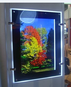 Acrylic Slim LED hộp đèn cho bất động sản & nhà hàng Bảng <span class=keywords><strong>Menu</strong></span> hiển thị tiêu thụ điện năng thấp treo khung hình - Product Image 2