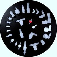 Nylon blanco 10-32UNF rosca macho 1/8 3,2mm lengüeta manguera cola rosca macho conectores de tubería accesorios de tubo roscado de plástico