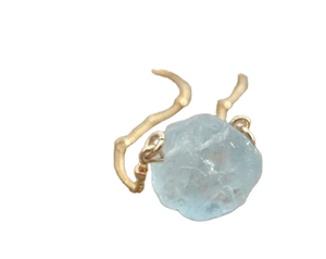 Collana <span class=keywords><strong>acquamarina</strong></span> naturale da donna March pietra preziosa <span class=keywords><strong>gioielli</strong></span> <span class=keywords><strong>con</strong></span> maglia a sfera ciondolo perline di cristallo collana regalo - Product Image 5