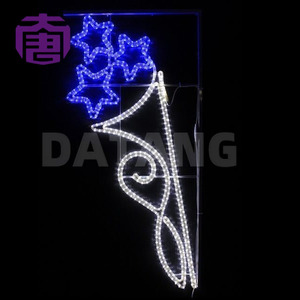 Vente chaude Couleur Taille Personnalisée Monté Cloche Poteau Rue Motif Lumières pour Ville Vacances Décorations De Noël - Product Image 6