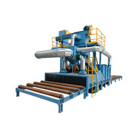 Ligne de sablage et de peinture par billes d'acier Q3215 – Machine de sablage à bande tournante