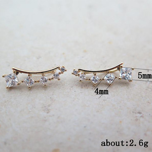 Orecchini a Perno Minimalisti da Donna con Taglio Quadrato, Gioielli Chic in Stile Scolastico, Accessorio Elegante per Uso Quotidiano - Product Image 5